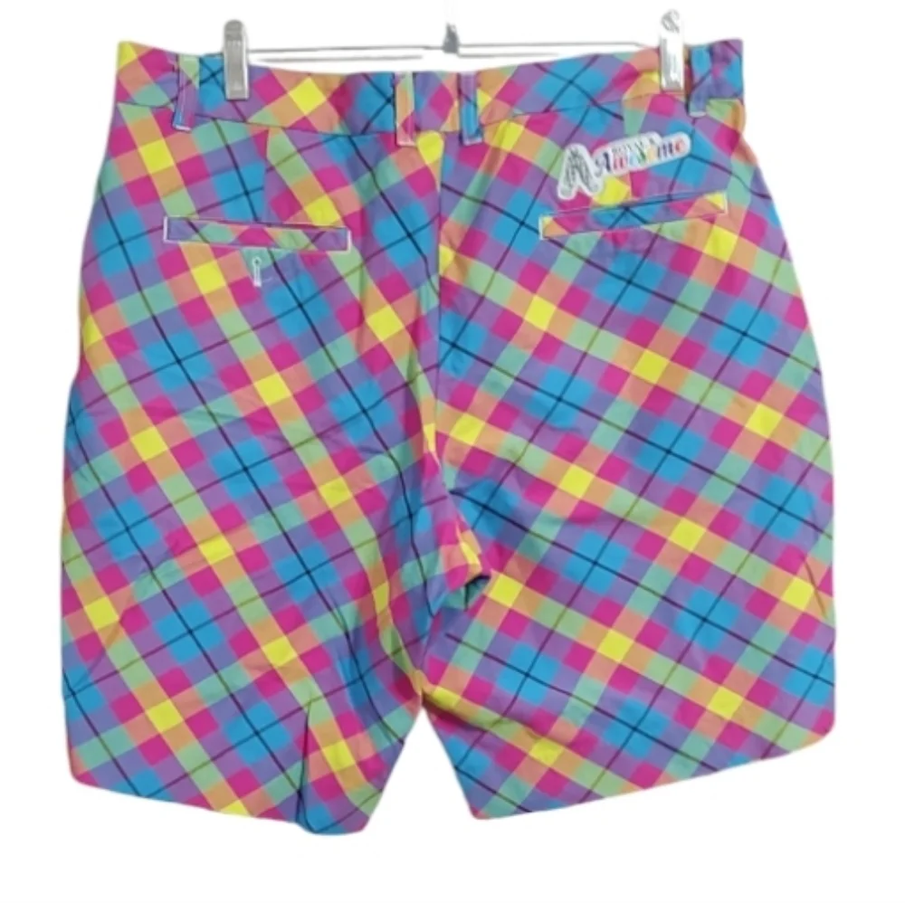 Royal  & Awesome Plaid Golf Shorts